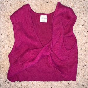 Cropped Tank with twist opening!